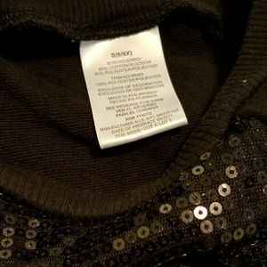 Shirts & Tops - Black Sequined Tunic Top Girls Size 6 Shirts & Tops - Black Sequined Tunic Top Girls Size 6